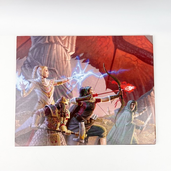 Dungeons and Dragons Dungeon Master's DM Screen Shield D&D 5th ed 2014 EUC Board - Picture 2 of 9